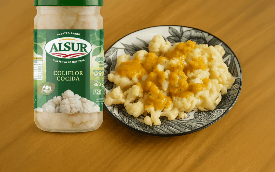 Coliflor ALSUR aliñada con vinagreta