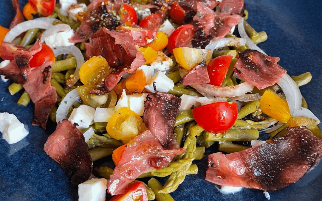 Ensalada templada de espárragos trigueros ALSUR: color y sabor de verano