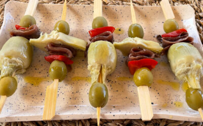 Gildas ALSUR, con aceitunas rellenas, pimiento rojo, anchoas