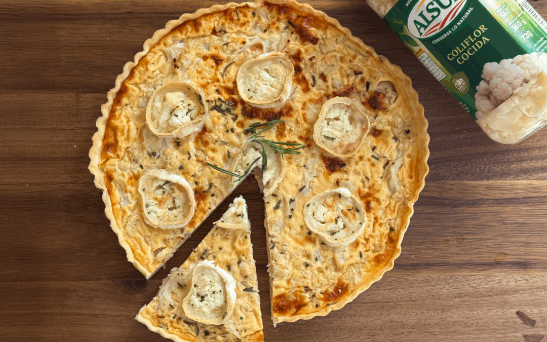 Quiche de coliflor ALSUR con queso de cabra