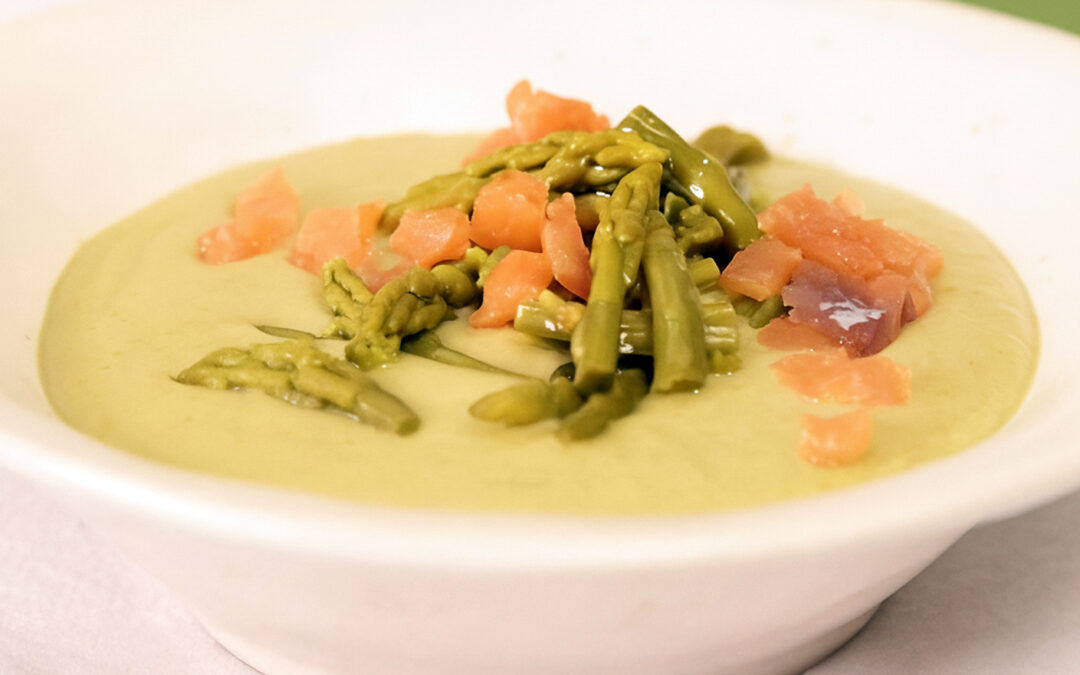Sopa de Espárragos Trigueros ALSUR con Salmón