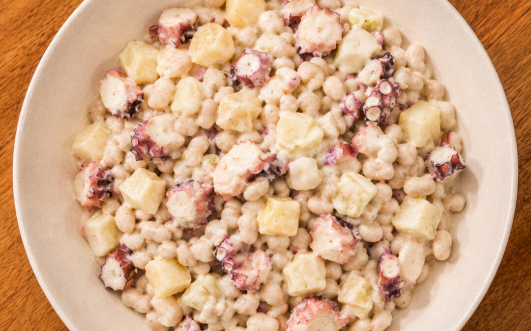 Ensaladilla de habitas ALSUR con pulpo