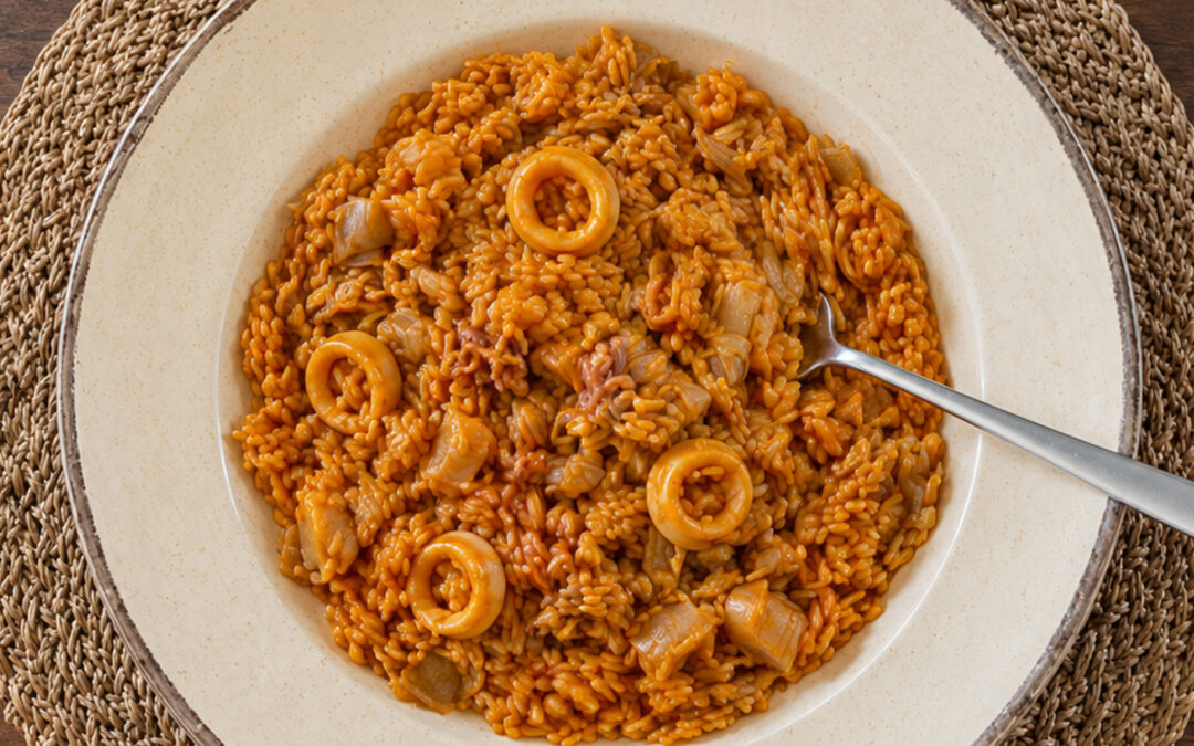 Arroz con calamares y Alcachofas aliñadas ALSUR