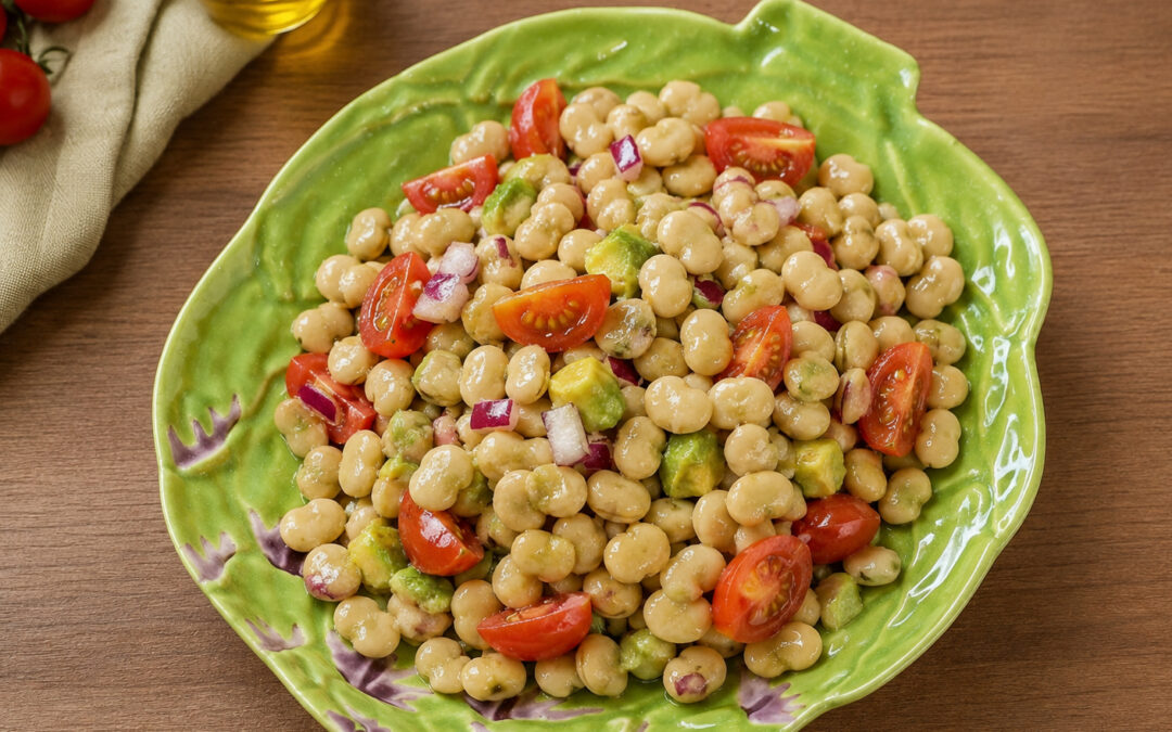 Ensalada de habitas ALSUR con aguacate