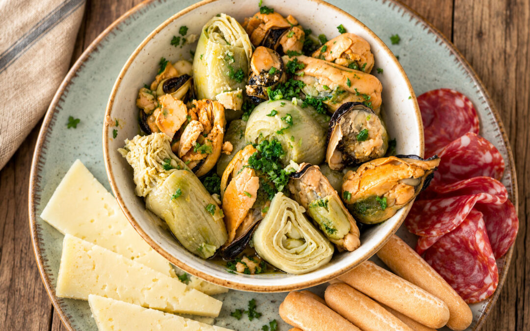 Mejillones con alcachofas ALSUR